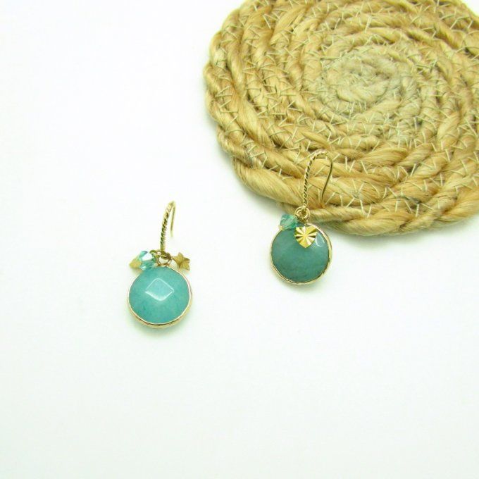 BOUCLES CASSY AMAZONITE