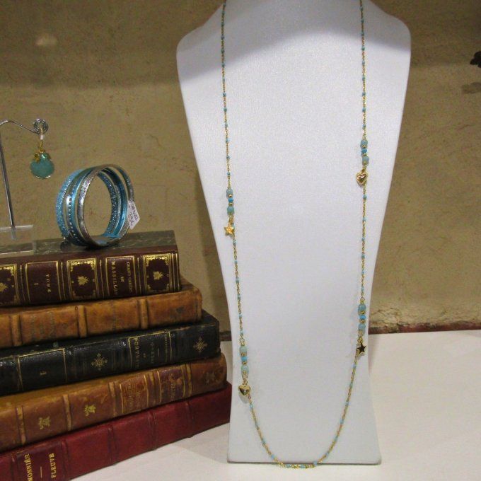 COLLIER MESSINE AMAZONITE