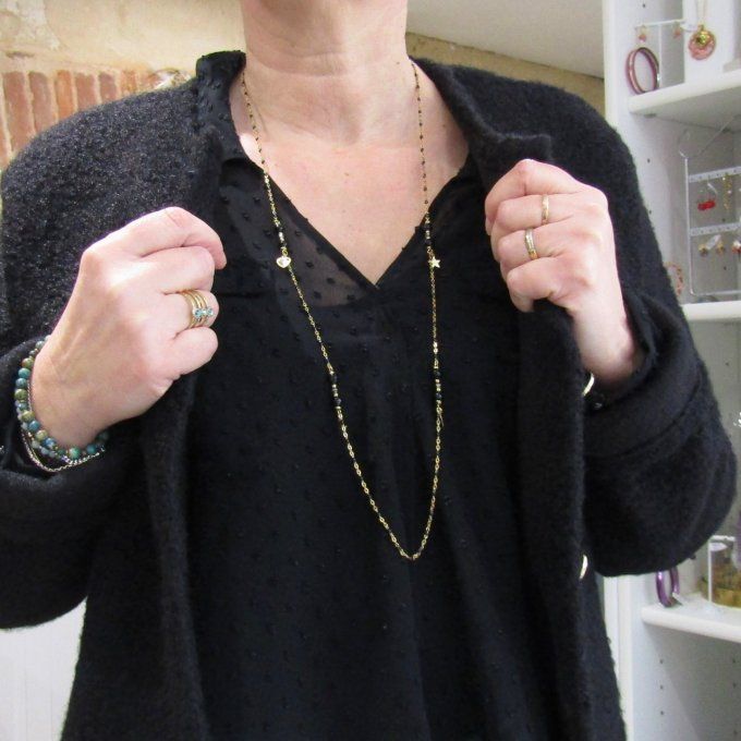 COLLIER MESSINE NOIR