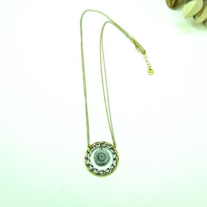 COLLIER DISQUE STELLAIRE